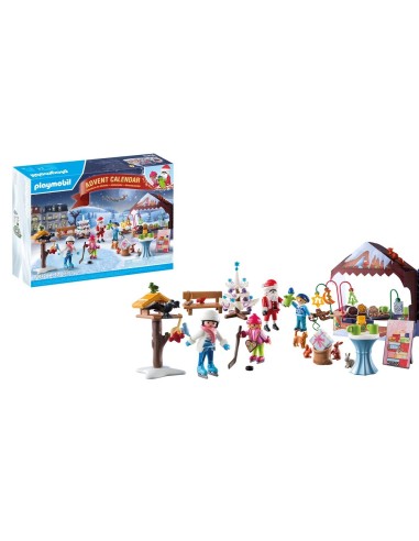 Calendario de Adviento Viaje al mercado navideño 71472 PLAYMOBIL