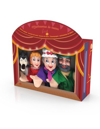 Set de 4 marionetas caperucita roja 749T00538 TACHAN