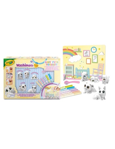 Washimals Baby pets Guardería 5 mascotas 74-7516 CRAYOLA