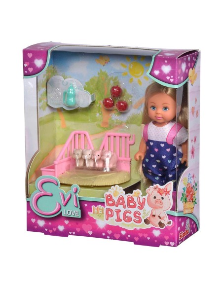 Muñeca Evi Love ama los cerditos 5733598 EVI LOVE