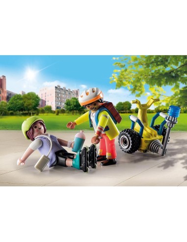 Starter Pack Rescate con Balance racer City Life 71257 PLAYMOBIL