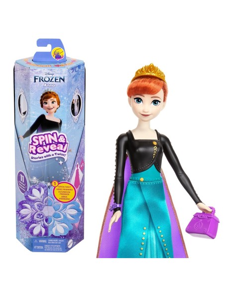 Muñeca Frozen Anna Spin y Reveal HXD27 FROZEN MATTEL