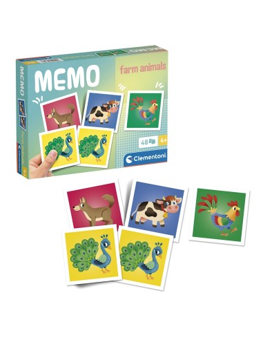 Memo Pocket Animales de Granja 18316 CLEMENTONI