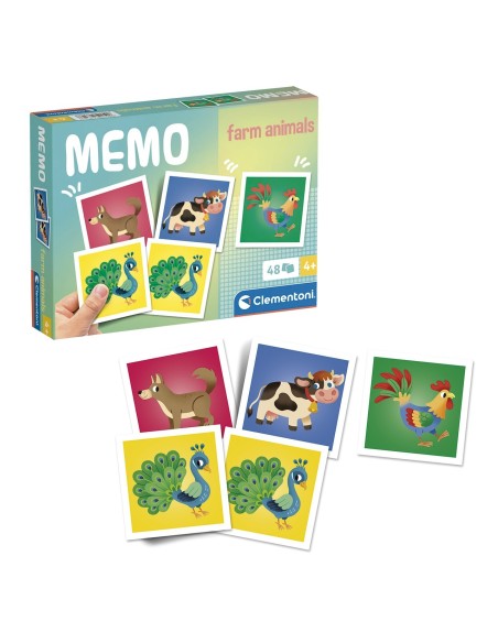 Memo Pocket Animales de Granja 18316 CLEMENTONI