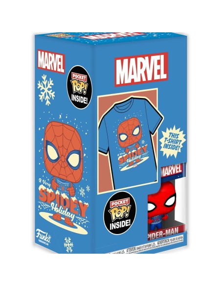 Funko Pop & Tee Holiday Spiderman camiseta talla XL 72948 MARVEL FUNKO