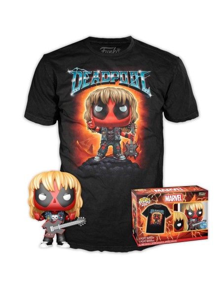 Funko Pop & Tee Deadpool -Heavy Metal- Talla S 75054 MARVEL FUNKO