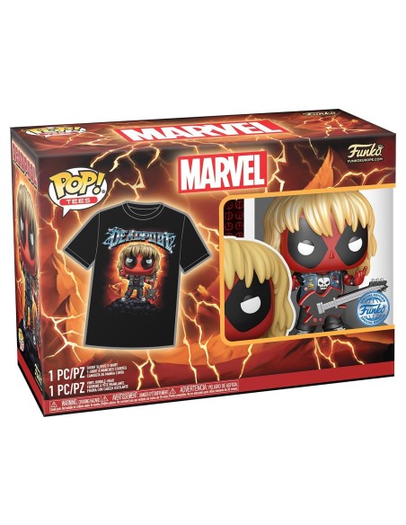 Funko Pop & Tee Deadpool -Heavy Metal- Talla S 75054 MARVEL FUNKO