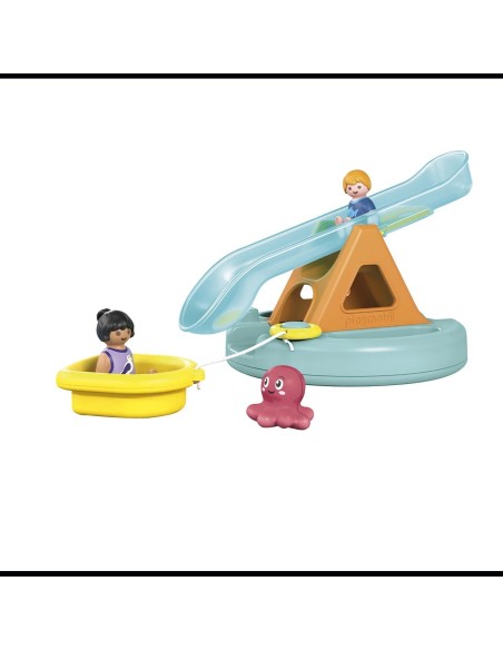 Junior Aqua: isla de baño con tobogán 71687 PLAYMOBIL