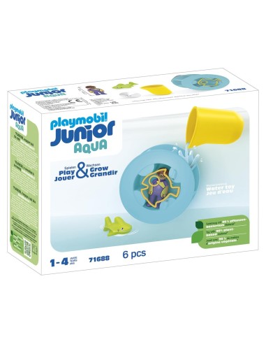Junior Aqua: rueda de agua con bebé tiburón 71688 PLAYMOBIL