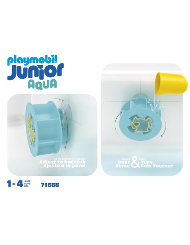Junior Aqua: rueda de agua con bebé tiburón 71688 PLAYMOBIL