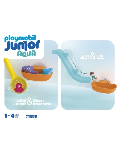 Junior Aqua: diversión en la pesca con animales del mar 71689 PLAYMOBIL
