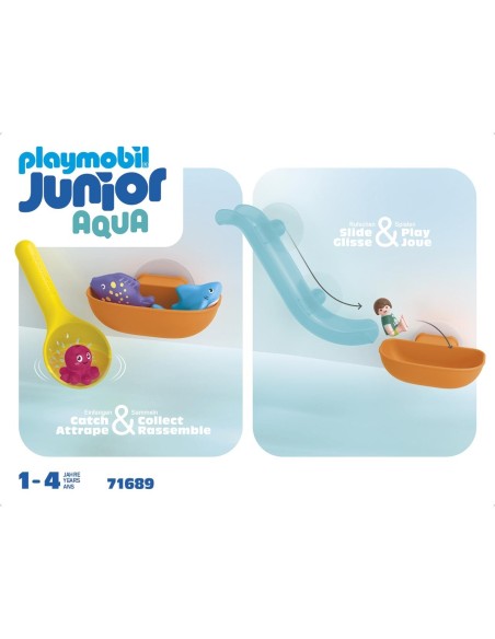 Junior Aqua: diversión en la pesca con animales del mar 71689 PLAYMOBIL