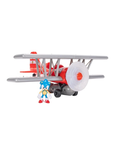 sonic - avioneta biplano con funciones 423284 JAKKS PACIFIC
