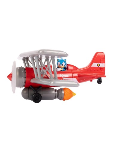 sonic - avioneta biplano con funciones 423284 JAKKS PACIFIC