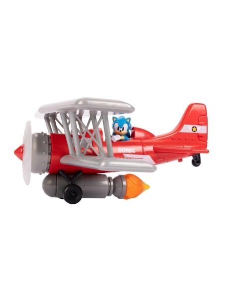 sonic - avioneta biplano con funciones 423284 JAKKS PACIFIC