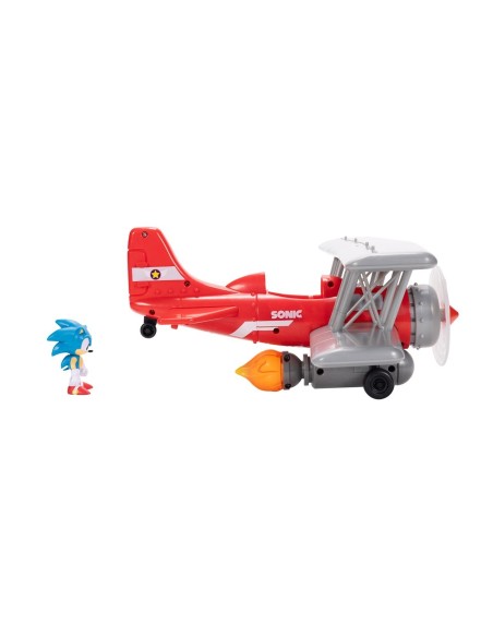 sonic - avioneta biplano con funciones 423284 JAKKS PACIFIC