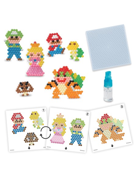 Super Mario Set personajes Aquabeads 31946 SUPER MARIO AQUABEADS