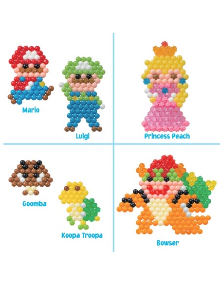 Super Mario Set personajes Aquabeads 31946 SUPER MARIO AQUABEADS