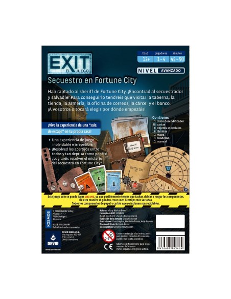 Exit Secuestro en Fortune City BGESIT25SP DEVIR