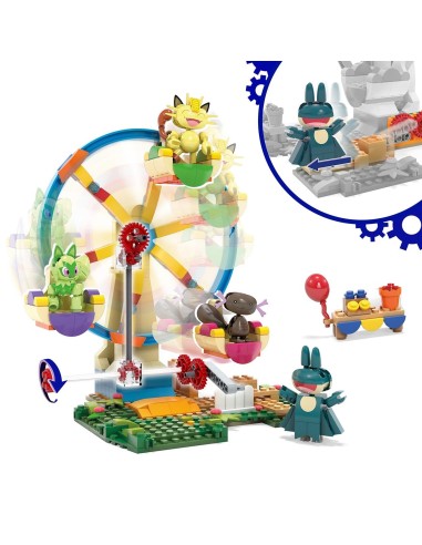 Mega Construx Pokemon Diversión en la noria HXF80 POKEMON MEGA BLOKS