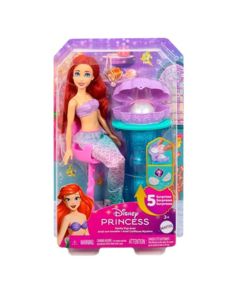 Muñeca Ariel con tocador JBF86 DISNEY PRINCESS MATTEL