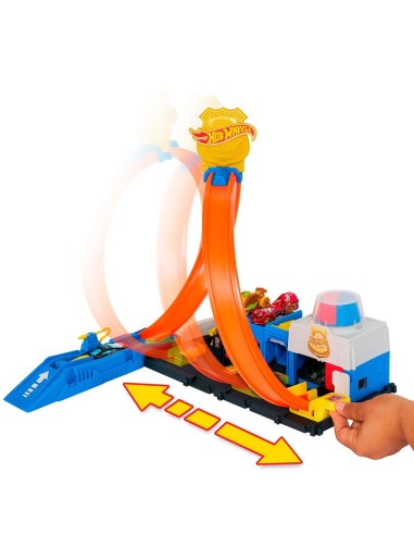 Pista súper estación de policía JBM71 HOT WHEELS