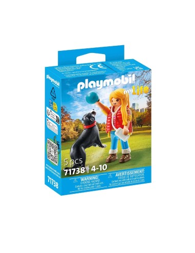 Mujer con perro de montaña 71738 PLAYMOBIL