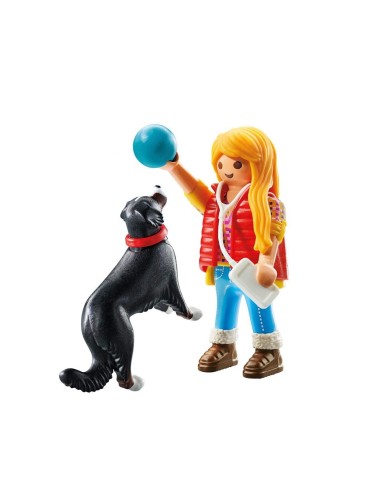 Mujer con perro de montaña 71738 PLAYMOBIL