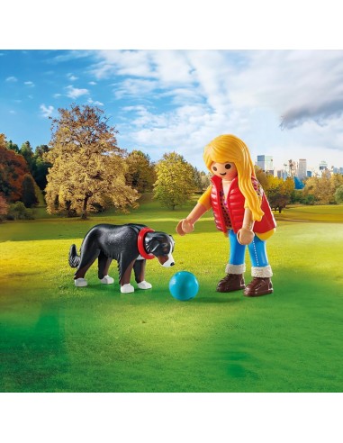 Mujer con perro de montaña 71738 PLAYMOBIL