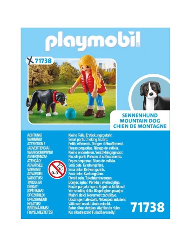 Mujer con perro de montaña 71738 PLAYMOBIL