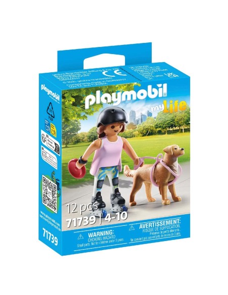 Patinadora con Retriever 71739 PLAYMOBIL