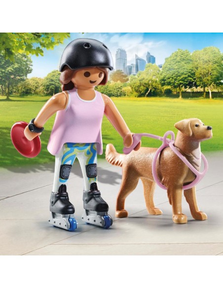 Patinadora con Retriever 71739 PLAYMOBIL