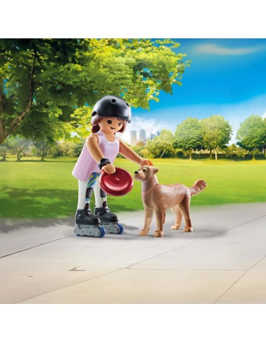 Patinadora con Retriever 71739 PLAYMOBIL