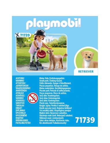 Patinadora con Retriever 71739 PLAYMOBIL