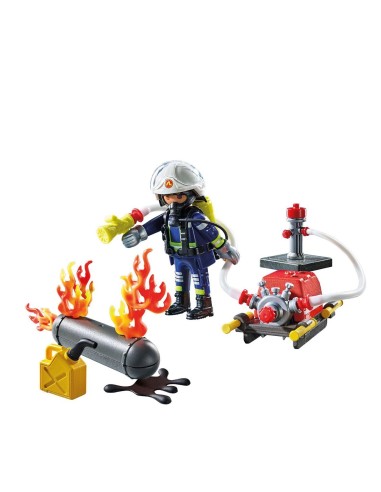 Bombero con bomba de agua 71826 PLAYMOBIL