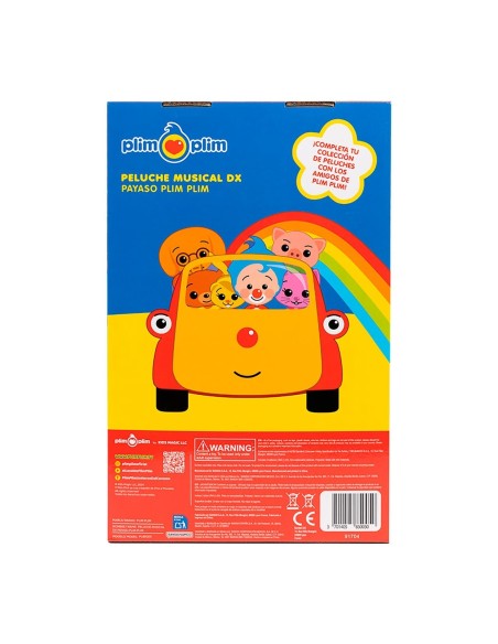 Peluche musical Payaso Plim Plim PL85005 BANDAI
