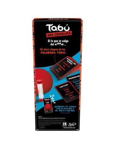 Juego Tabú Sin Censura G0432 HASBRO