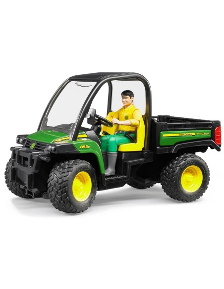 John Deere Gator XUV 855D con conductor 02490 BRUDER