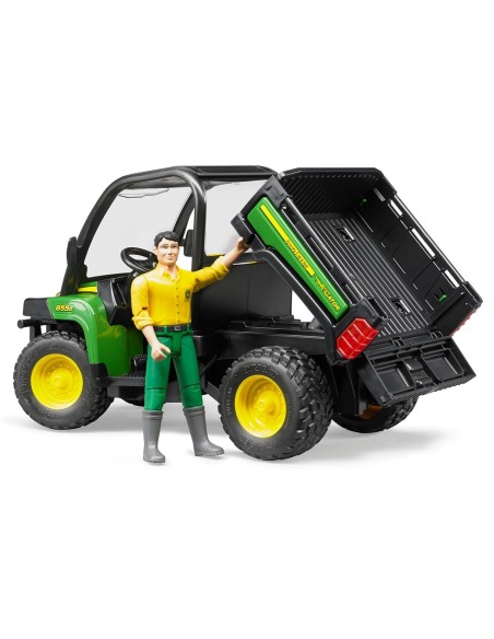 John Deere Gator XUV 855D con conductor 02490 BRUDER