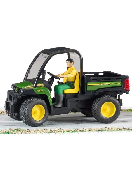 John Deere Gator XUV 855D con conductor 02490 BRUDER
