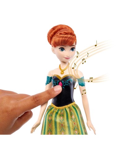 Muñeca Anna musical solo sonidos HMG47 FROZEN MATTEL