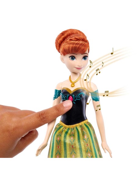 Muñeca Anna musical solo sonidos HMG47 FROZEN MATTEL