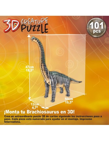 Puzzle 3D Creature Brachiosaurus 19383 EDUCA