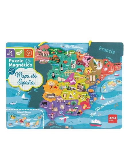 Puzzle magnético Mapa de España 18893 APLI KIDS