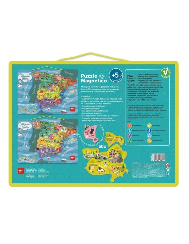 Puzzle magnético Mapa de España 18893 APLI KIDS
