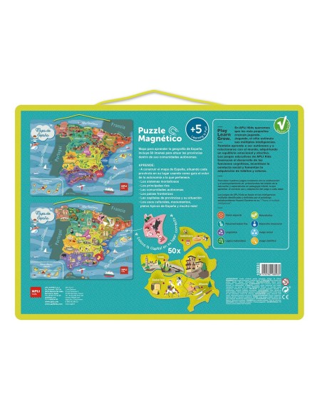 Puzzle magnético Mapa de España 18893 APLI KIDS
