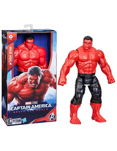 Figura Deluxe Hulk Rojo Titan Hero F9299 AVENGERS HASBRO