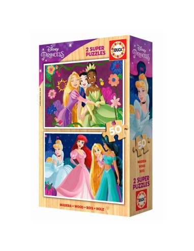 Puzzle 2x50 Disney princess 19672 | DISNEY PRINCESS EDUCA | Juguetes ...