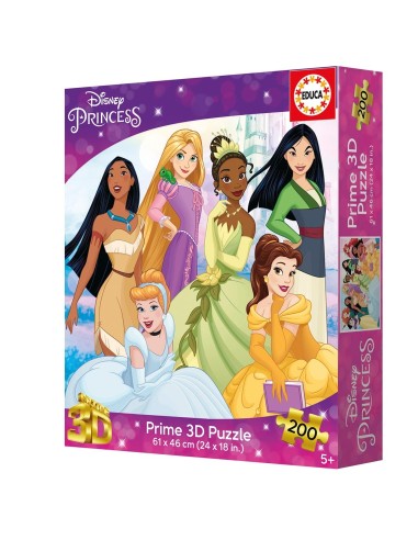Puzzle 3D Lenticular 200 piezas Disnet Princess 20046 | DISNEY PRINCESS ...