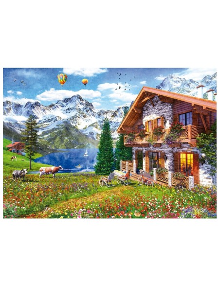 Puzzle 4000 hogar en los alpes 19568 EDUCA